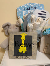 Load image into Gallery viewer, Personalized Baby Announcement Wood Sign