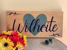 Load image into Gallery viewer, Personalized Family Wood Signs/ Vinyl and Painted/12x 24 Wood Sign